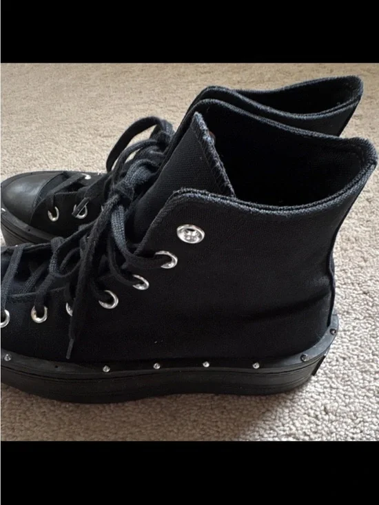 🖤SOLD🖤Converse | All Star Platform Studded Hi Tops - Picture 4 of 13